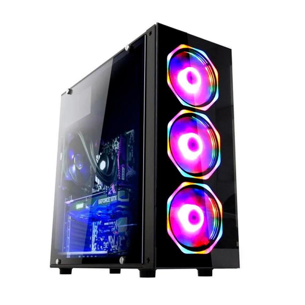PC Gamer Intel Core I7, RAM 16GB, Nvidia Geforce GTX 1050ti 4GB, SSD 480GB, Preto - Windows 10