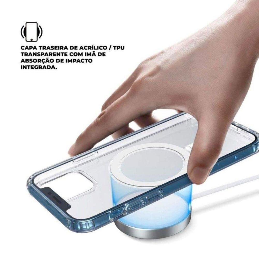 Capa Magsafe E Película Coverage Para Iphone 12 Pro Max - Gshield