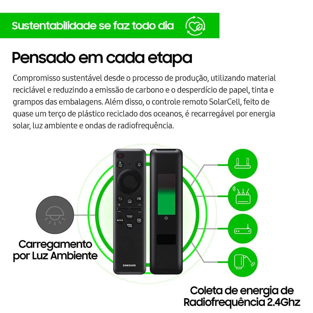 Smart TV Samsung 55 Polegadas, Oled, 4K, 144Hz, Preto/Titan - 55s90c