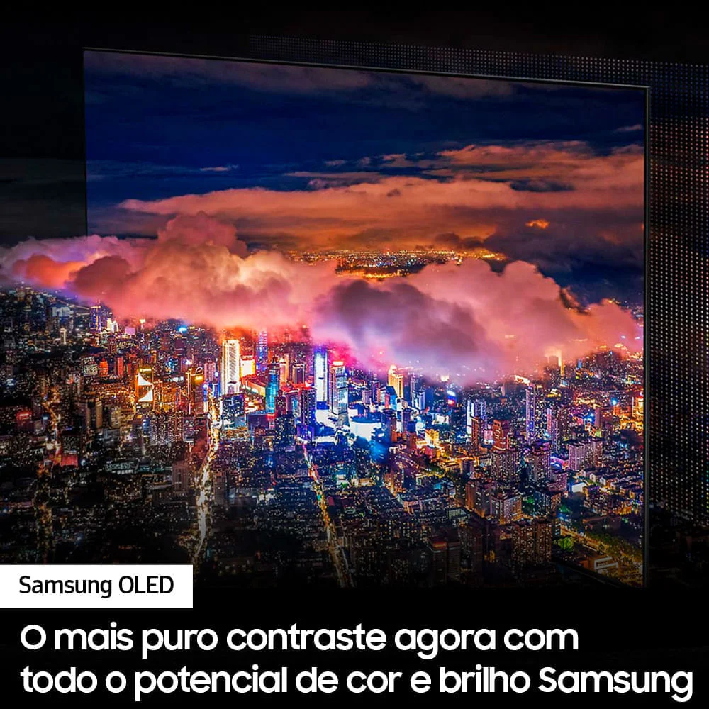 Smart TV Samsung 55 Polegadas, Oled, 4K, 144Hz, Preto/Titan - 55s90c