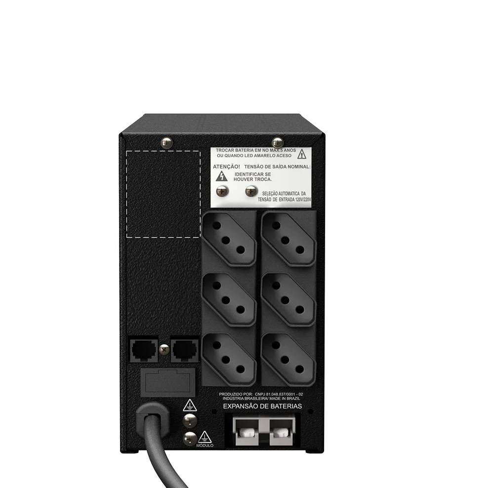Nobreak Gamer Nhs Play Senoidal, 1000VA, Ent. Bivolt, Saída 220V, 6 Tomadas, RJ-45/USB - 91.G0.010002
