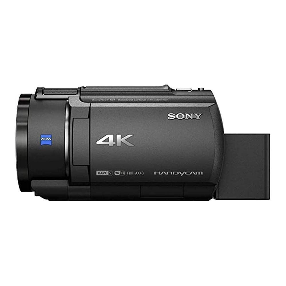Filmadora Handycam Sony Fdr-Ax43a, 4K UHD, Zoom 20x, Preta