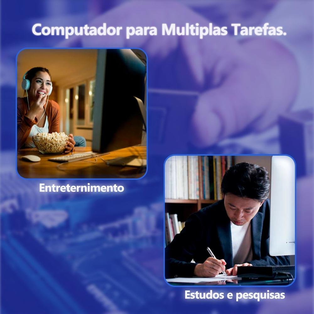 Computador Desktop, Intel Core I3 3º Geração, 8GB RAM, HD SSD 480GB, Conexões USB, VGA, HDMI, lan, som em Campinas - foto 3