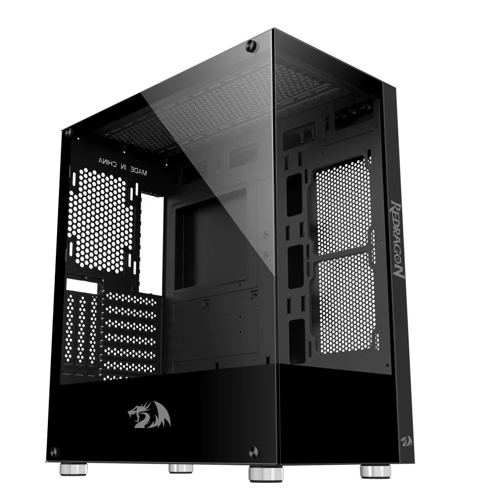 Gabinete Redragon Ca-601b, Mid Tower, Reflect, Lateral De Vidro, Preto Gabinete Redragon Ca-601b, Mid Tower, Reflect, Lateral De Vidro, Preto