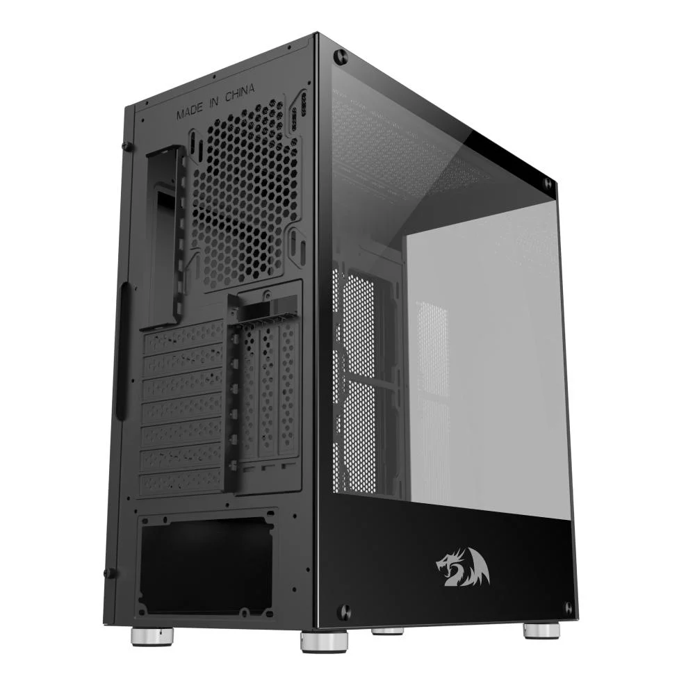 Gabinete Redragon Ca-601b, Mid Tower, Reflect, Lateral De Vidro, Preto Gabinete Redragon Ca-601b, Mid Tower, Reflect, Lateral De Vidro, Preto