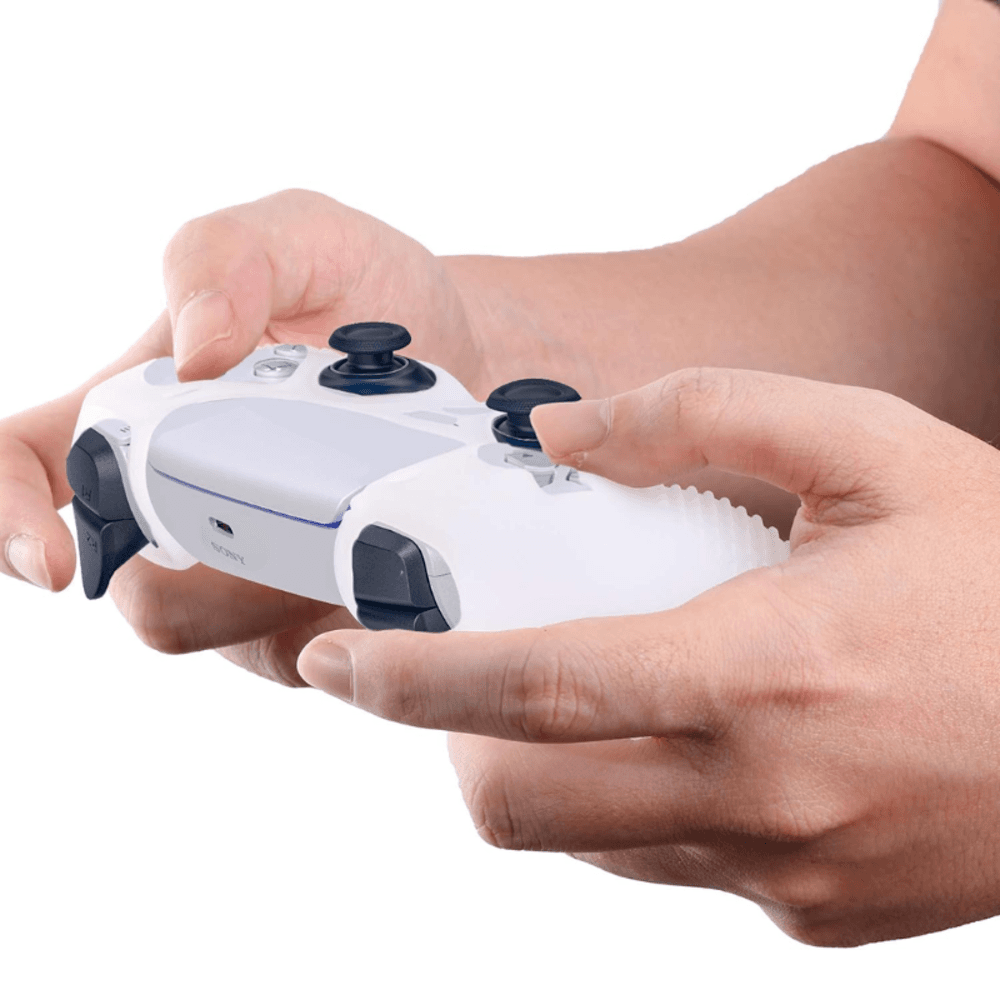 Capa Capinha Case Skin Para Controle De Playstation 5 - Branco Capa Capinha Case Skin Para Controle De Playstation 5 - Branco