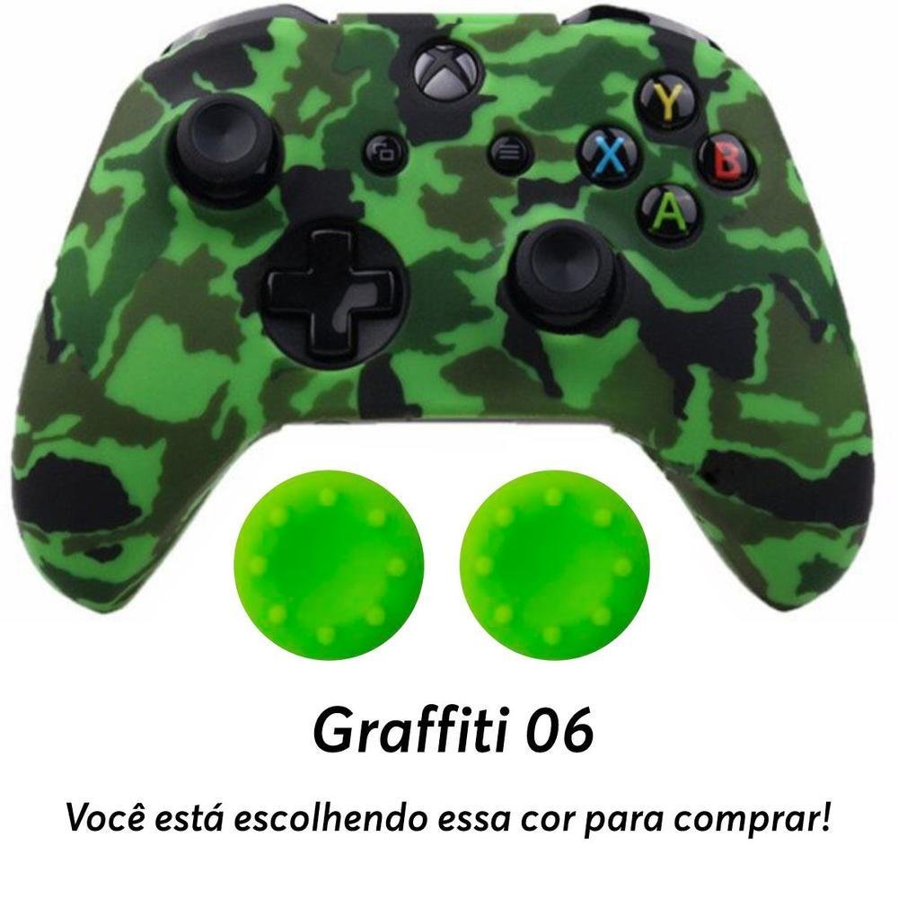 Capa Capinha Case Skin Para Controle Joystick De Xbox One S X - Graffiti 06 Capa Capinha Case Skin Para Controle Joystick De Xbox One S X - Graffiti 06