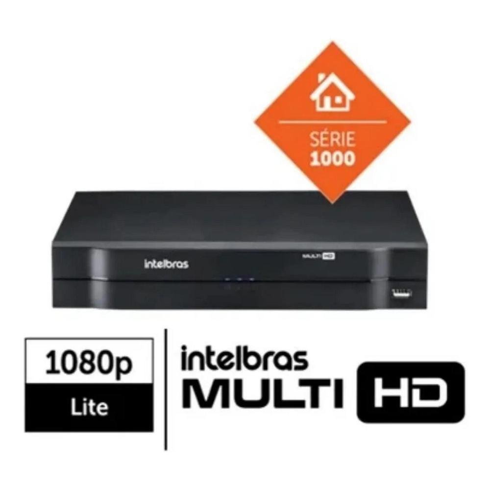 Kit 6 Camera De Seguranca, Intelbras Dome, Vhl 1120d Dvr 8 Canais, Multi Hd