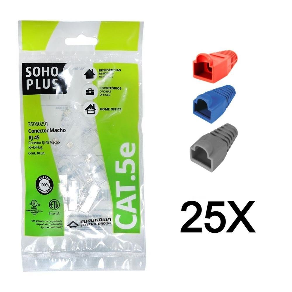 (^-^)ページ 25 Conector Rj45 Sohoplus Cat5e 25 KaBuM