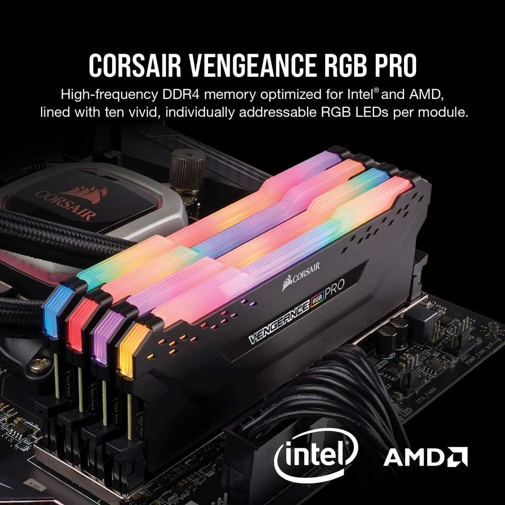 Memória Corsair Vengeance RGB Pro 16GB DDR4 KaBuM