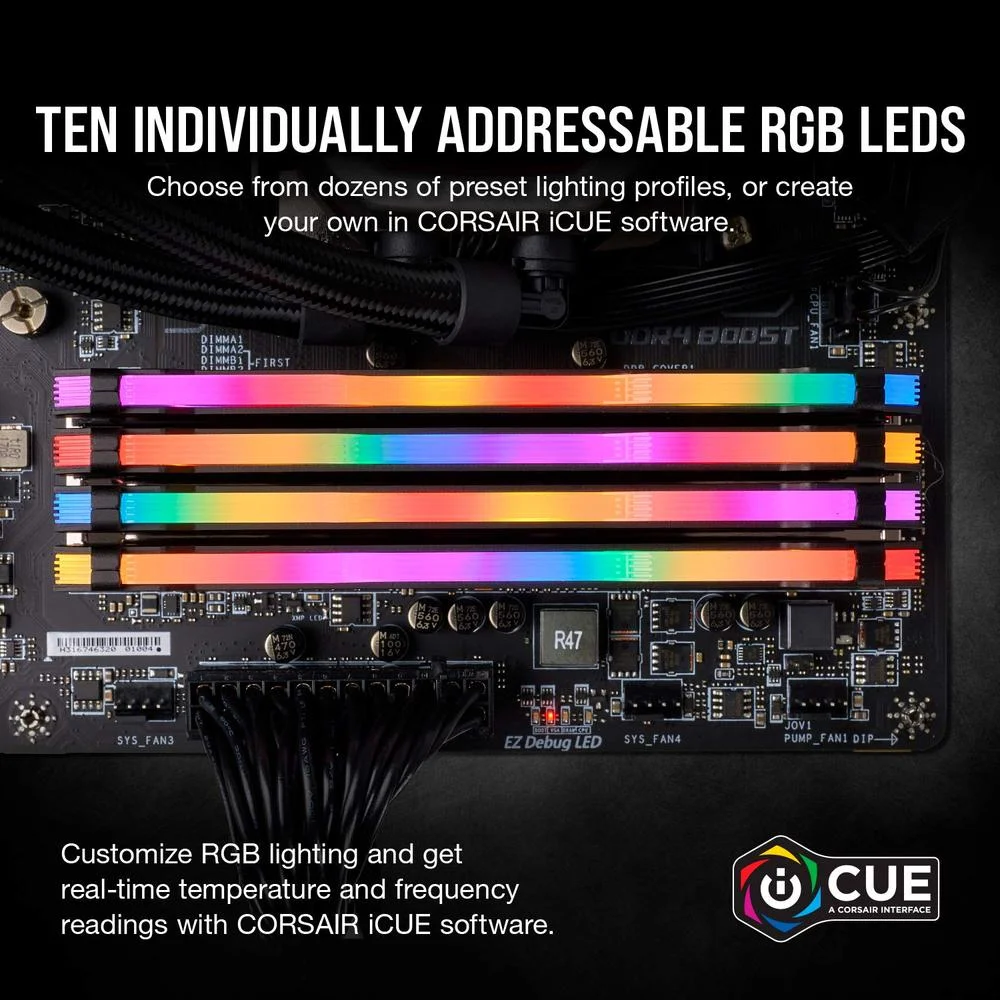 Memória Corsair Vengeance RGB Pro 16GB DDR4 KaBuM