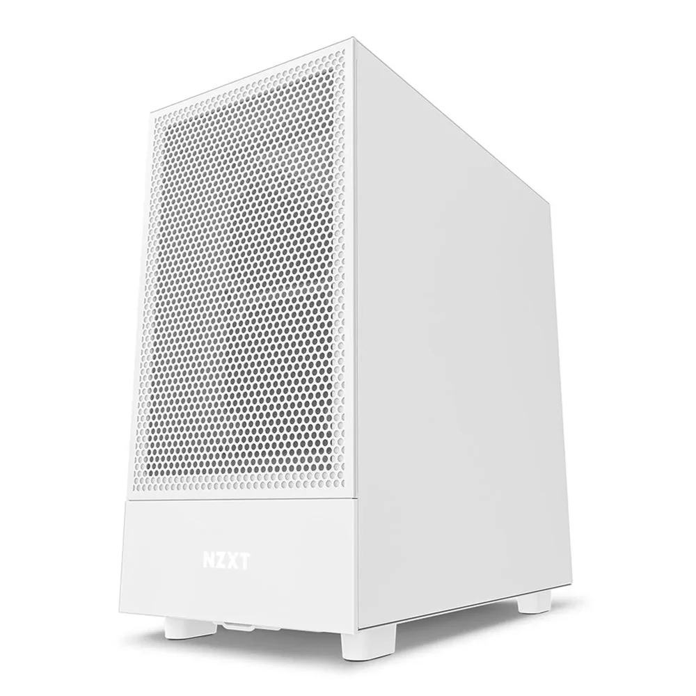 Gabinete Nzxt H5 Flow RGB, Branco, Mid-tower, Lateral Em Vidro
