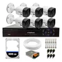 Kit 6 Câmeras Segurança Intelbras 1120b + Dvr 8 Canais + HD 500GB