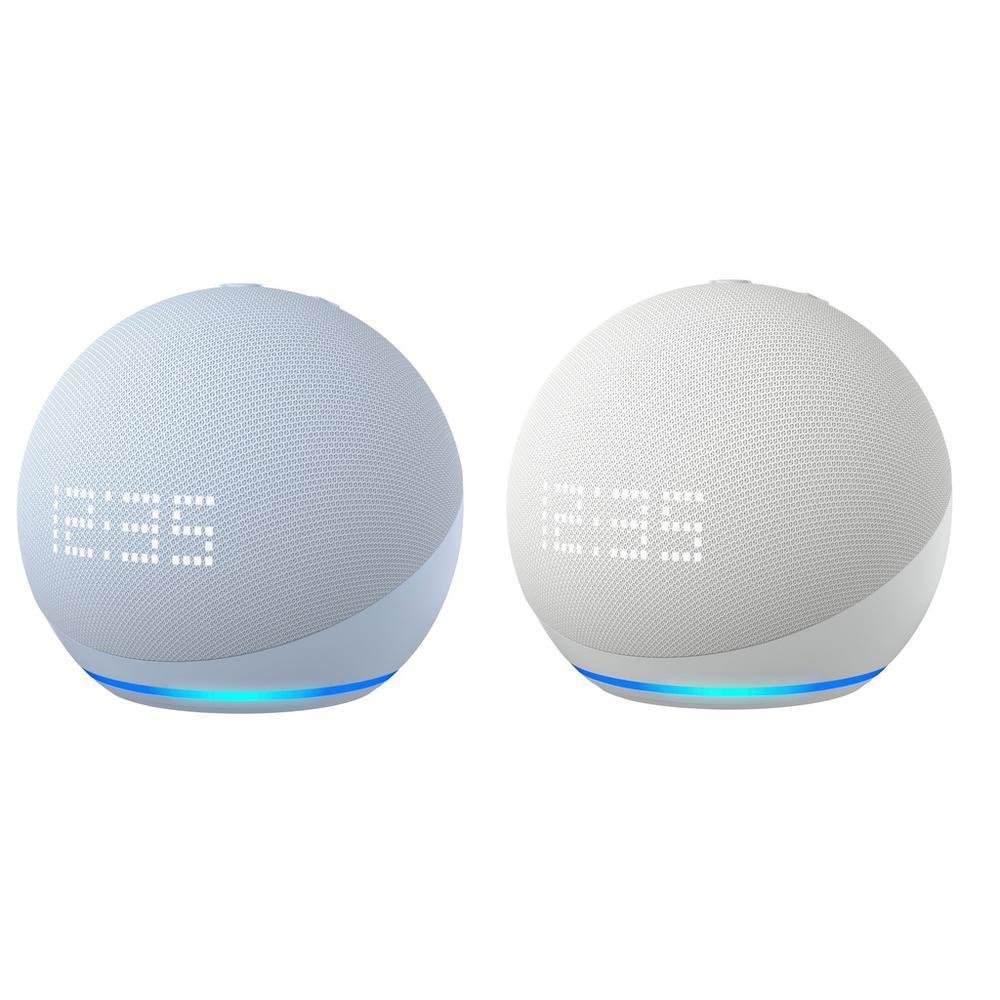 Echo Dot 5 geraço Com Relógio Alexa KaBuM