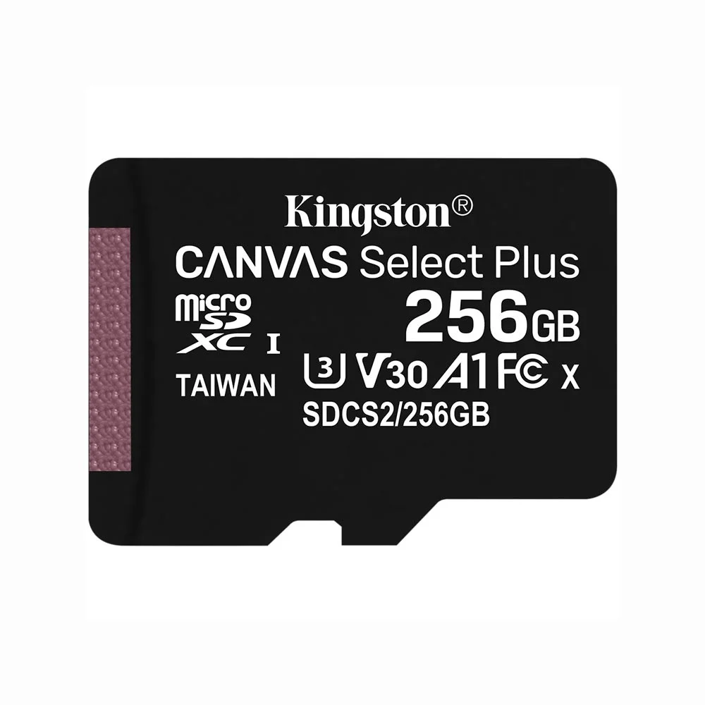 Cartão De Memória Micro Sd Kingston 256GB, Canvas Select Plus