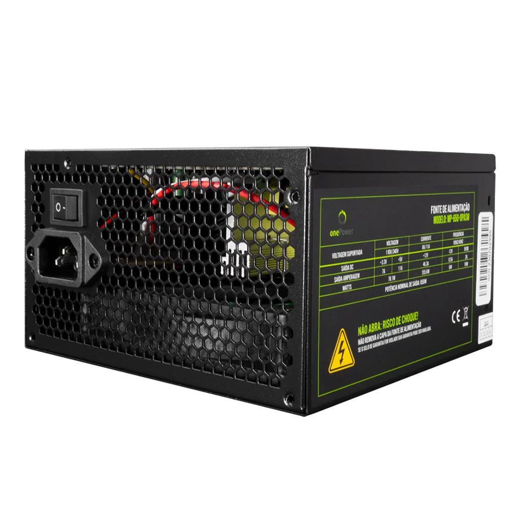 Fonte Onepower, ATX 650w, Autoswitch- Mp-650-opasw Fonte Onepower, ATX 650w, Autoswitch- Mp-650-opasw