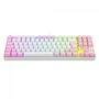 Teclado Mecanico Gamer Kumara RGB Switch Blue Redragon, Branco E Rosa -  K552wp-rGB