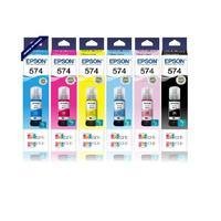 Kit Original Epson 574 - Preto, Ciano, Magenta, Amarelo, Ciano claro, Magenta claro