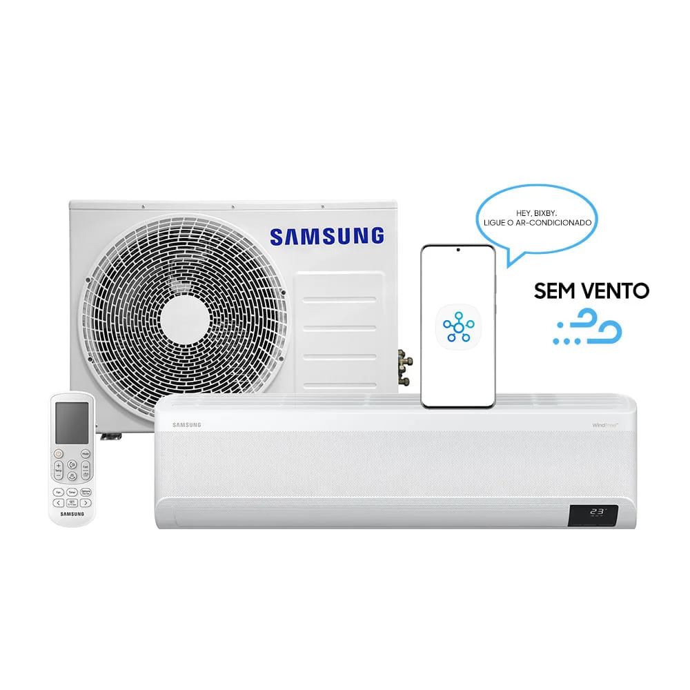 Ar-condicionado Samsung, Split Inverter, Windfree Connect, Sem Vento, 22.000 Btus, Quente E Frio, 220V, Branco - Ar24bseaawknaz
