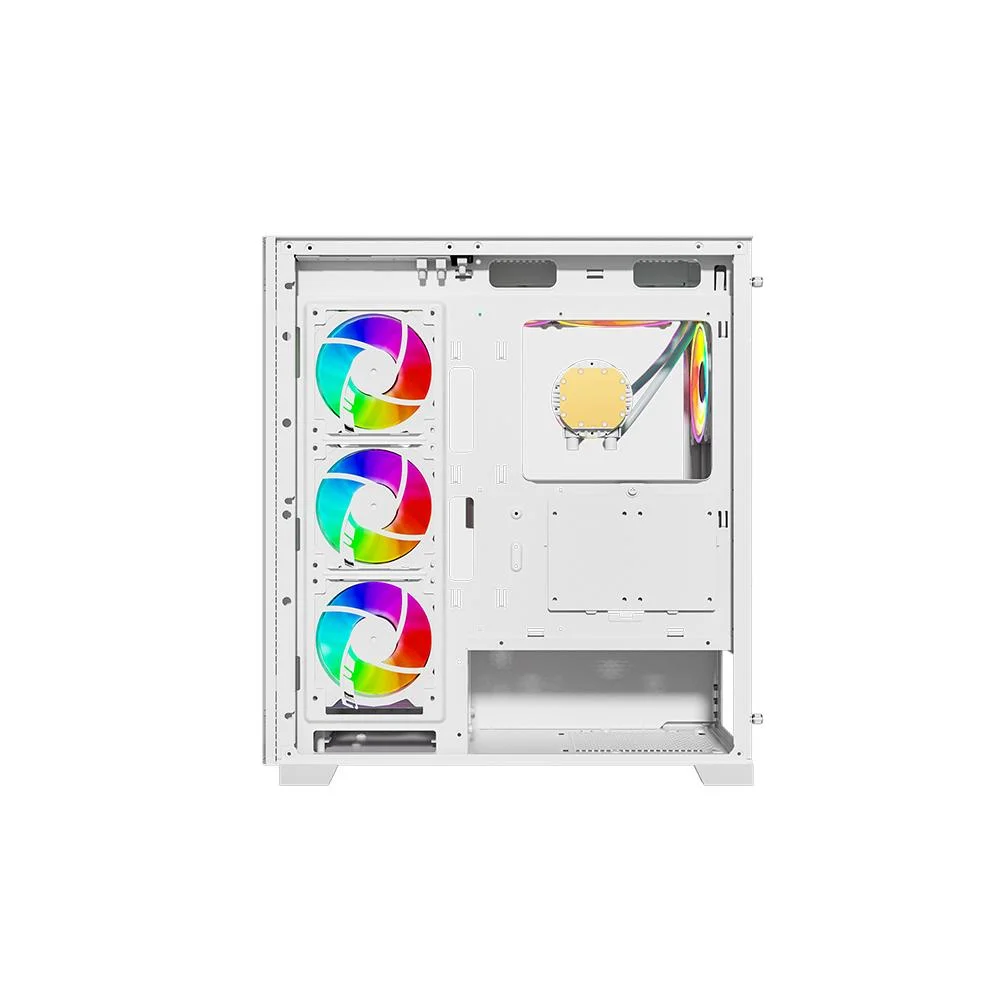 Gabinete Galax Omega White 4 Fans ARGB, ATX, Frontal Vidro