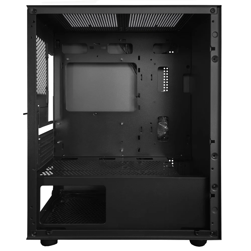 Gabinete Gamer Blazer Black, Mid Tower, Vidro Temperado RGB, Com 3 Fans Gabinete Gamer Blazer Black, Mid Tower, Vidro Temperado RGB, Com 3 Fans