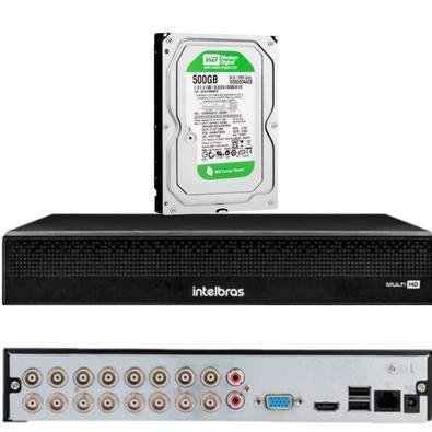 Dvr Gravador Intelbras HD 500GB KaBuM