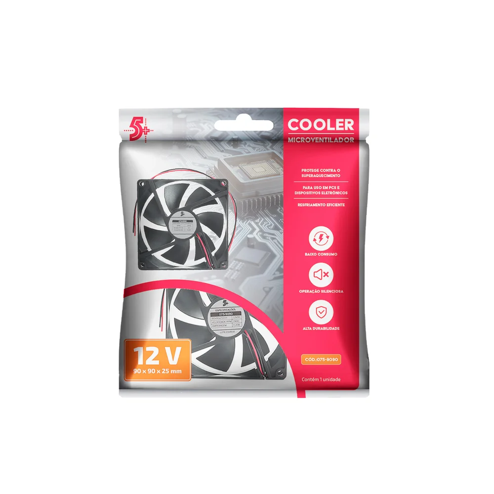 Cooler Fan Chip Sce Dimensões 90x90x25mm KaBuM