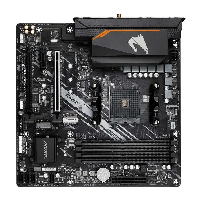 マザーボード GIGABYTE B550M AORUS ELITE Placa Me Gigabyte B550m Aorus Elite Ax KaBuM