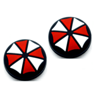 Grip De Silicone Analógico Radalishop, Borrachinha, Resident Evil Umbrella, Para Nintendo Switch Joycon