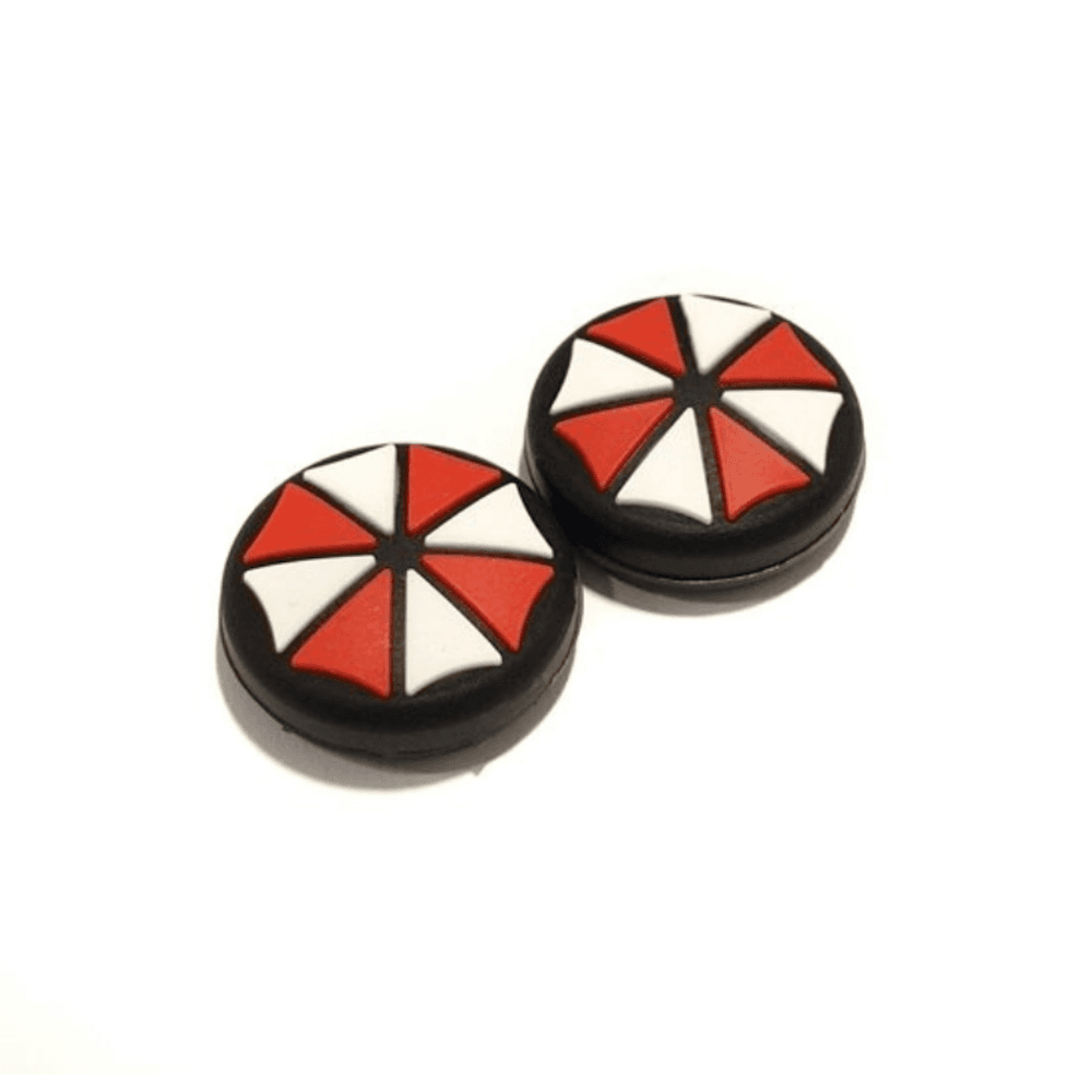 Grip De Silicone Analógico Radalishop, Borrachinha, Resident Evil Umbrella, Para Nintendo Switch Joycon