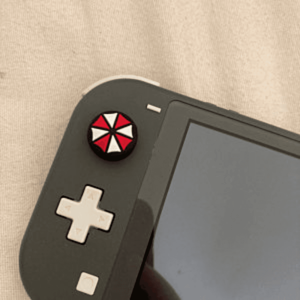 Grip De Silicone Analógico Radalishop, Borrachinha, Resident Evil Umbrella, Para Nintendo Switch Joycon