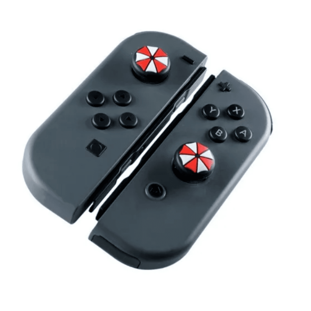 Grip De Silicone Analógico Radalishop, Borrachinha, Resident Evil Umbrella, Para Nintendo Switch Joycon