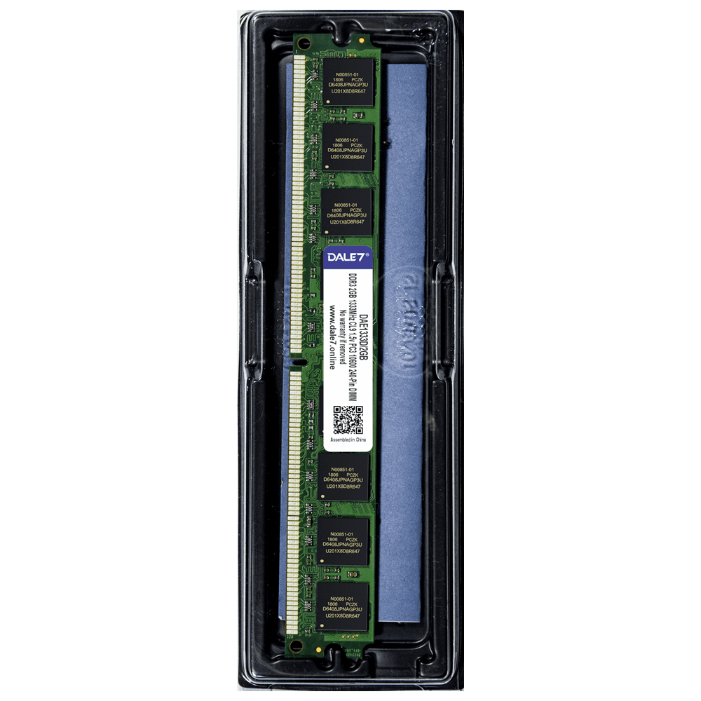Memória Dale7, 2GB, 1333Mhz, DDR3, Desktop, 1.5v Memória Dale7, 2GB, 1333Mhz, DDR3, Desktop, 1.5v