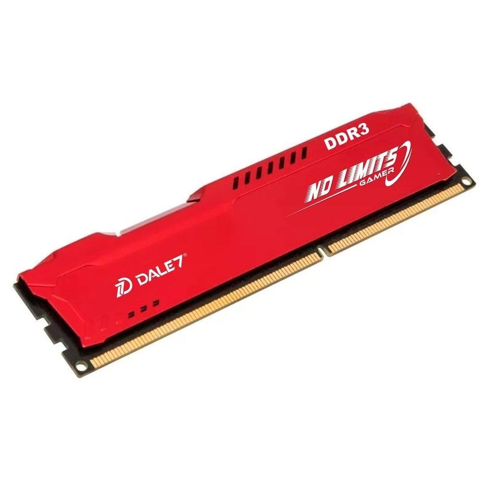 Memória Gamer Dale7 No Limit, 8GB, 1866Mhz, DDR3, Desktop, Vermelho Memória Gamer Dale7 No Limit, 8GB, 1866Mhz, DDR3, Desktop, Vermelho