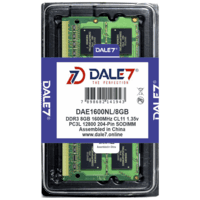 Memória Dale7, 8GB, 1600Mhz, DDR3L, Notebook, 1.35v