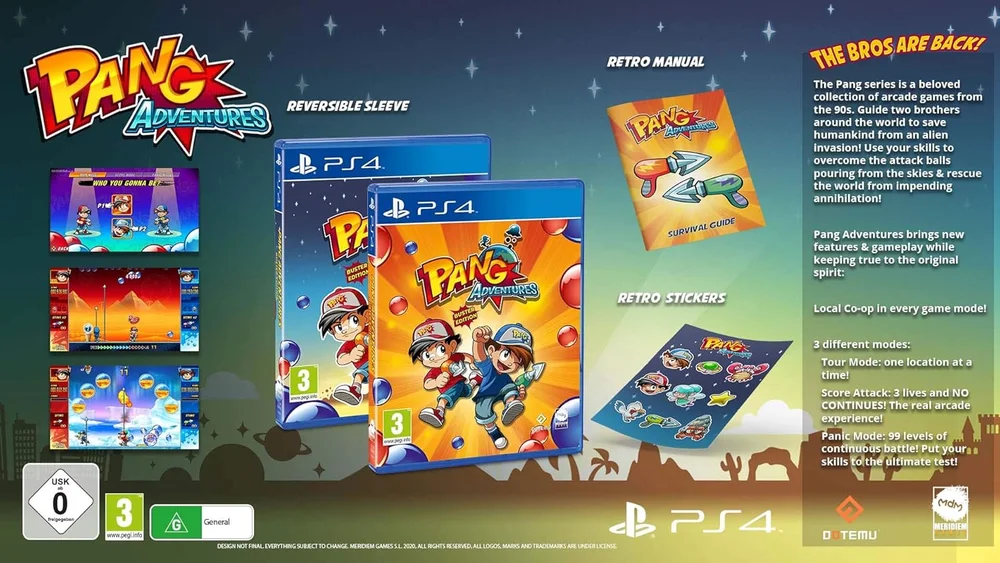 Jogo Pang Adventures Buster Edition, Ps4, Mídia Física Jogo Pang Adventures Buster Edition, Ps4, Mídia Física