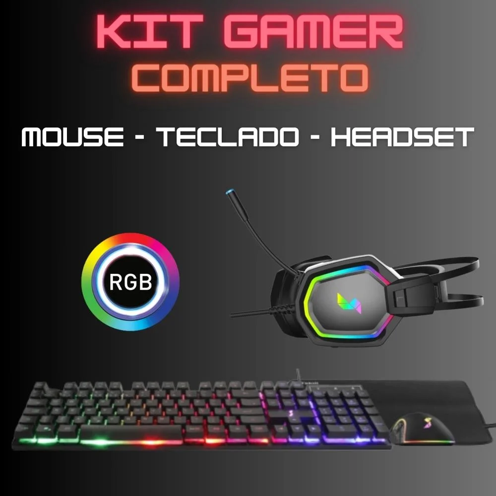 "PC Gamer Completo Skill RGB AMD Ryzen 5 5600G,Gráficos Radeon VEGA 7, Monitor LED 20"",Kit Gamer, 16GB DDR4, SSD 512GB, Fonte 500W SGX-0064A" - view 3