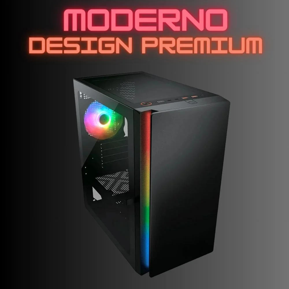 "PC Gamer Completo Skill RGB AMD Ryzen 5 5600G,Gráficos Radeon VEGA 7, Monitor LED 20"",Kit Gamer, 16GB DDR4, SSD 512GB, Fonte 500W SGX-0064A" - view 5