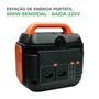 Fonte De Energia Elétrica Portátil Green, 220v, 600w, Senoidal
