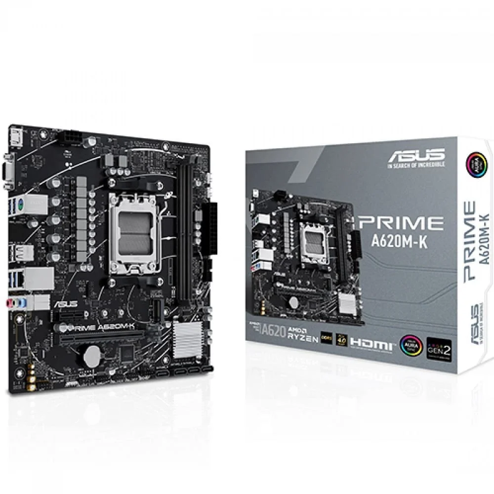 ASUS PRIME A620M-K-CSM AM5 マザーボード　未使用 Placa Me Asus Prime A620mk Am5 KaBuM