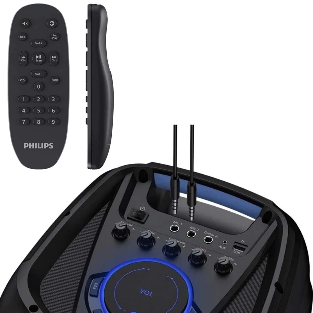 Caixa De Som Philips, Party Speaker Tax4209/78, Ent Aux, Rád Fm, Bluetooth, 1300w, Pre Caixa De Som Philips, Party Speaker Tax4209/78, Ent Aux, Rád Fm, Bluetooth, 1300w, Pre