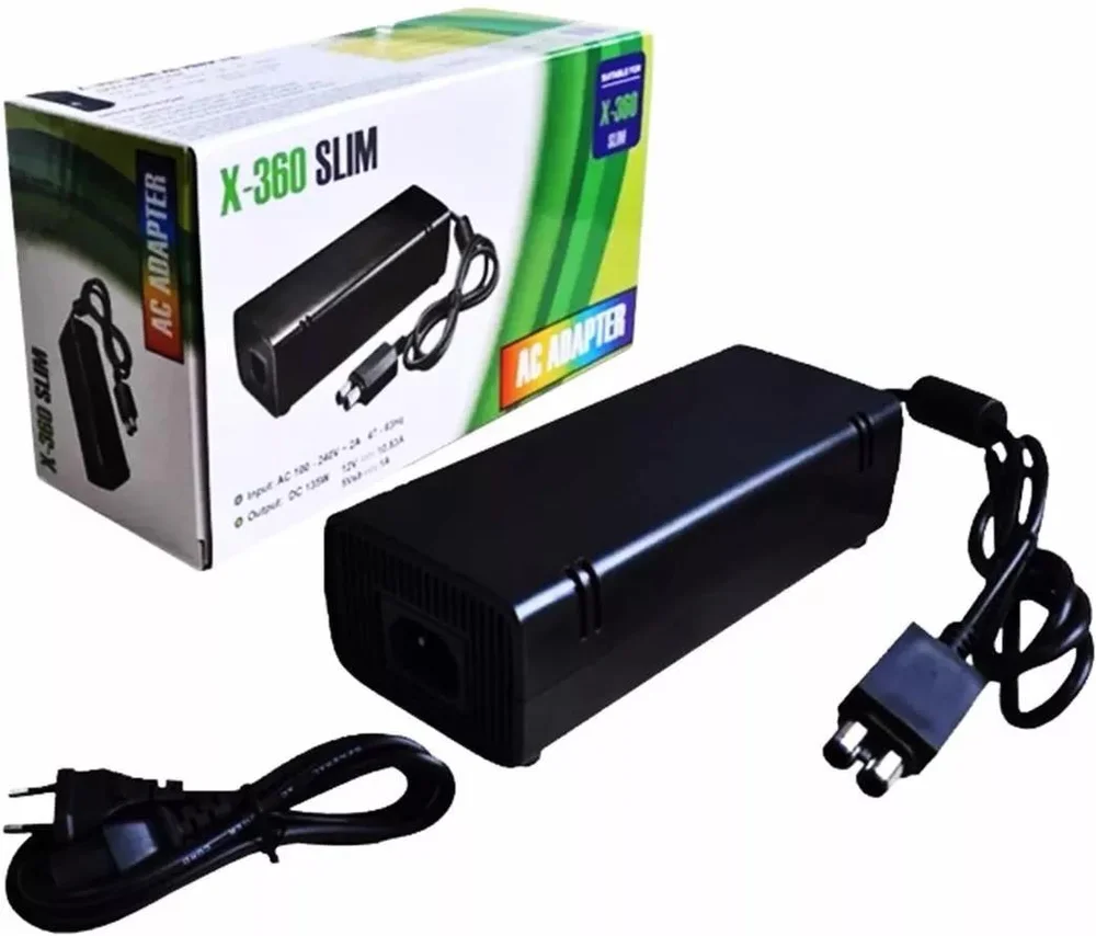 Fonte XBOX 360 Slim Bivolt 135w Fonte XBOX 360 Slim Bivolt 135w