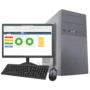 Computador Completo M-home Office, Intel Core I3, 8GB Ddr3, SSD 240GB Com Monitor E Kit Teclado Mouse,