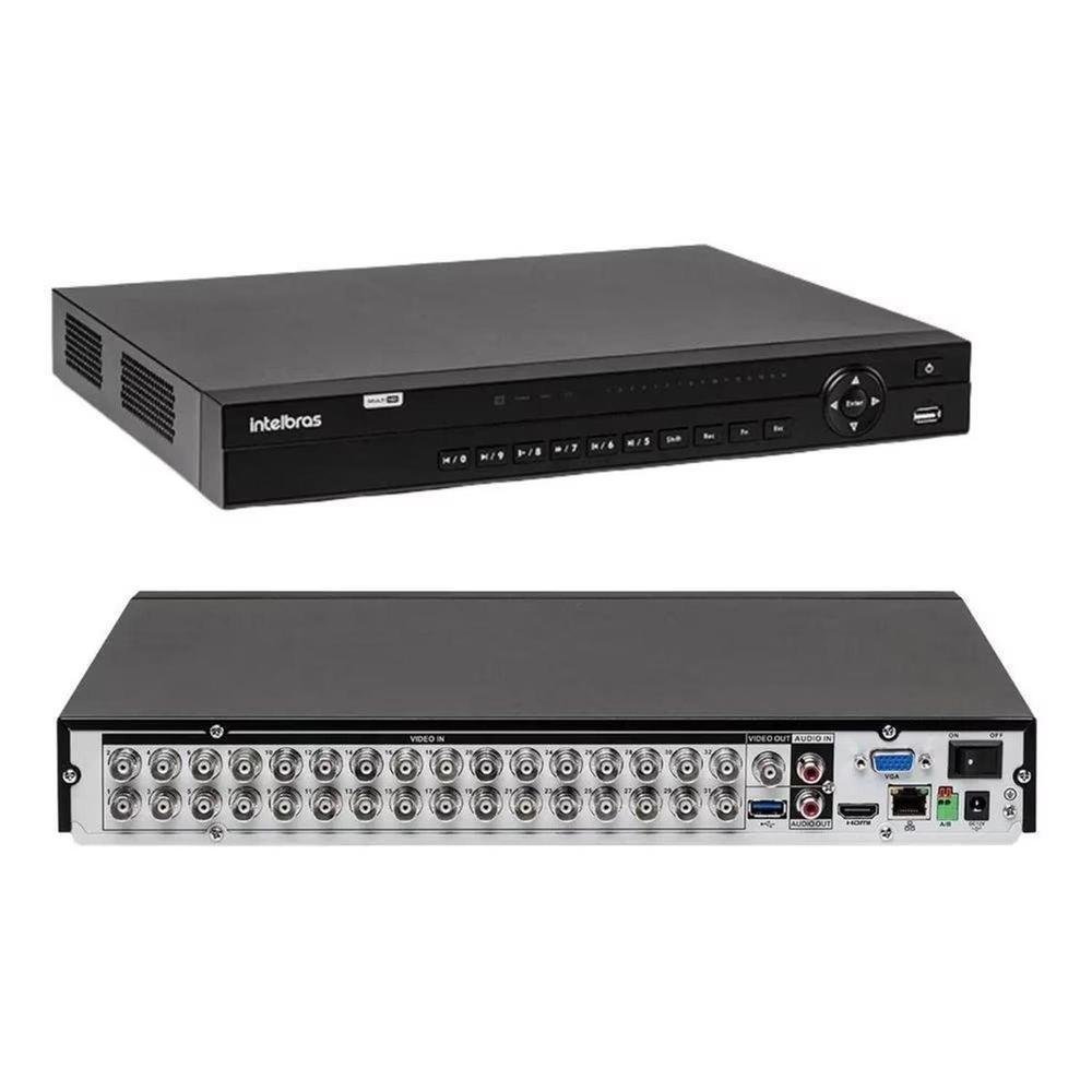 Kit Intelbras 32 Câmeras De Segurança Vhd 1130 30m Dvr De 32 Canais Mhdx 1232 Hd 3TB