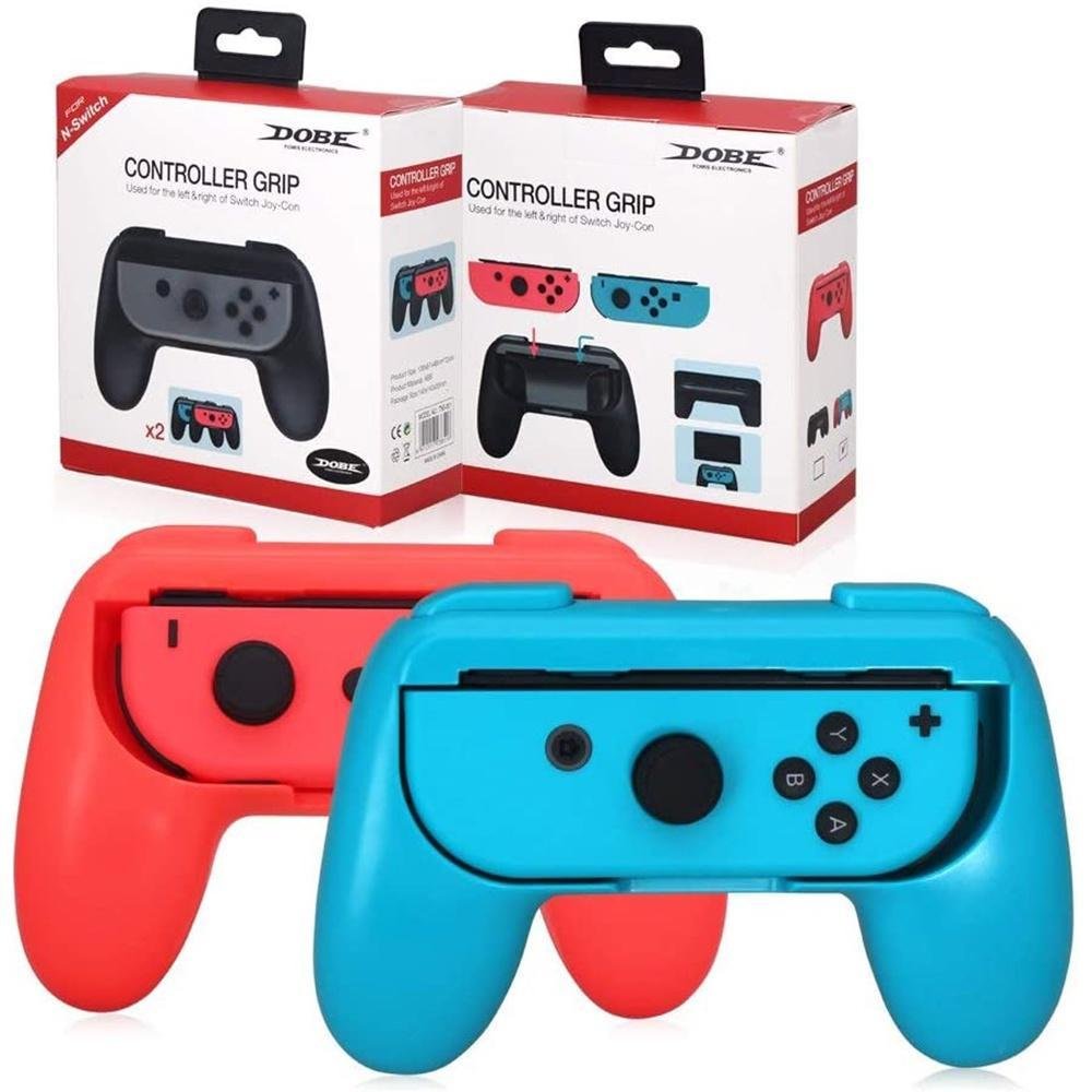 Case Grip Par De Controle Para Joy Con Nintendo Switch Cor:vermelho; Case Grip Par De Controle Para Joy Con Nintendo Switch Cor:vermelho;