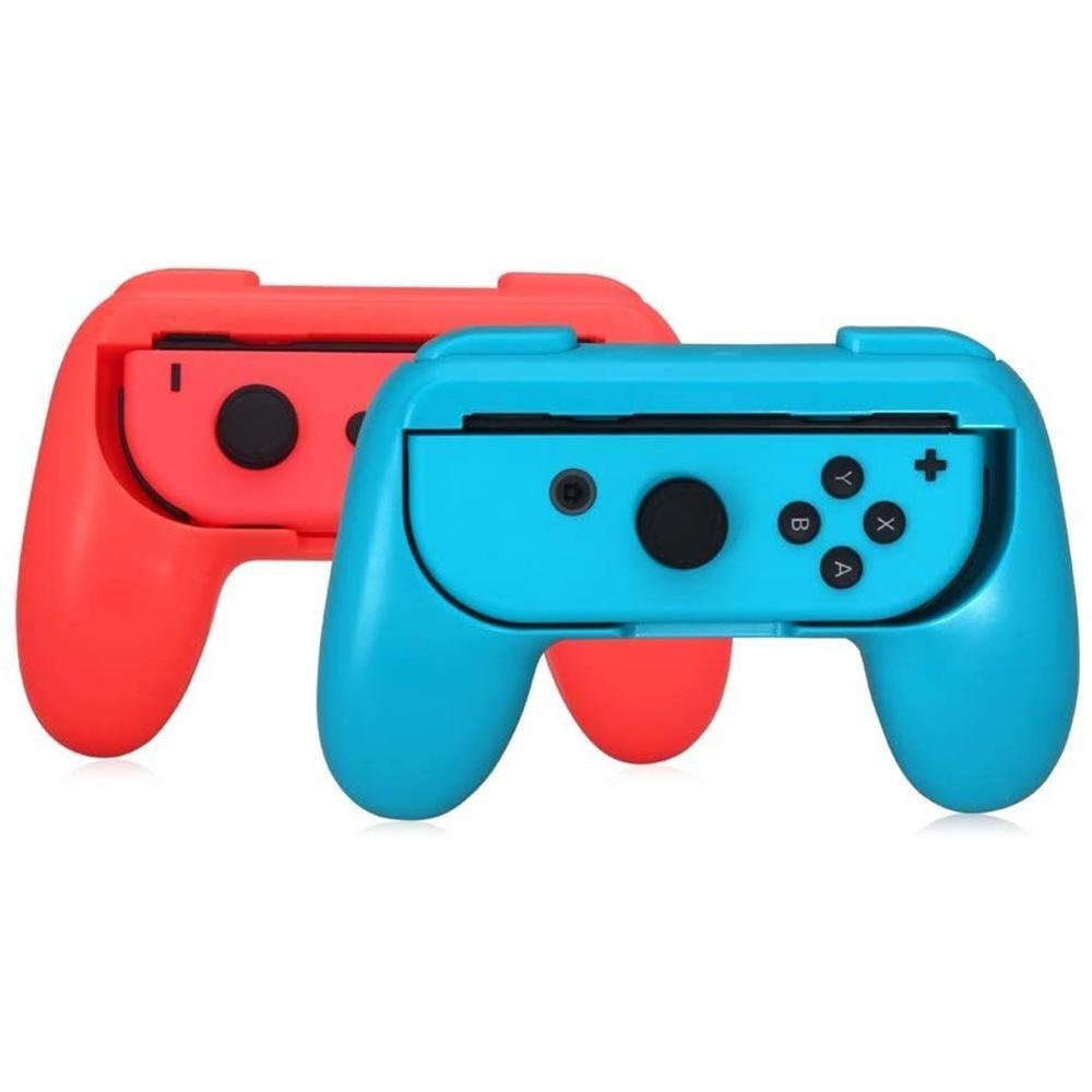 Case Grip Par De Controle Para Joy Con Nintendo Switch Cor:vermelho; Case Grip Par De Controle Para Joy Con Nintendo Switch Cor:vermelho;
