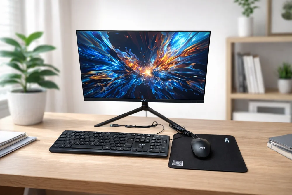 "Computador Aoc PC All In One I5 12° Ger 23.8"" 16gb Ddr 4 512g SSD, Windows 11" em Campinas - foto 3