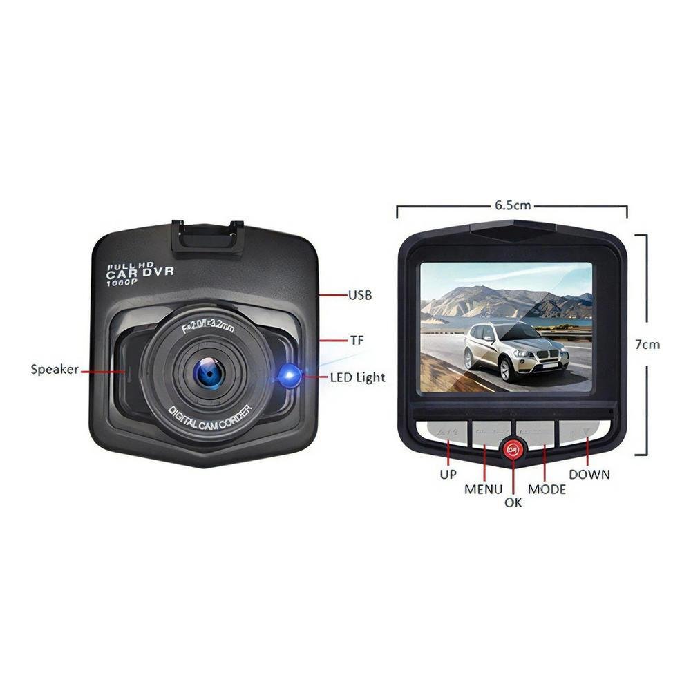 Lotus Lt-a100 Camera Automotiva Frontal Noturna Full Hd Tela Lcd