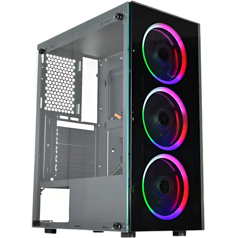 "PC GAMER Completo  AMD RYZEN 7 5700G , 16GB RAM, Placa Vega 8, SSD 512GB, Fonte 500W. Windows 10 trial + Monitor 24"" LED + Kit Gamer" - view 2