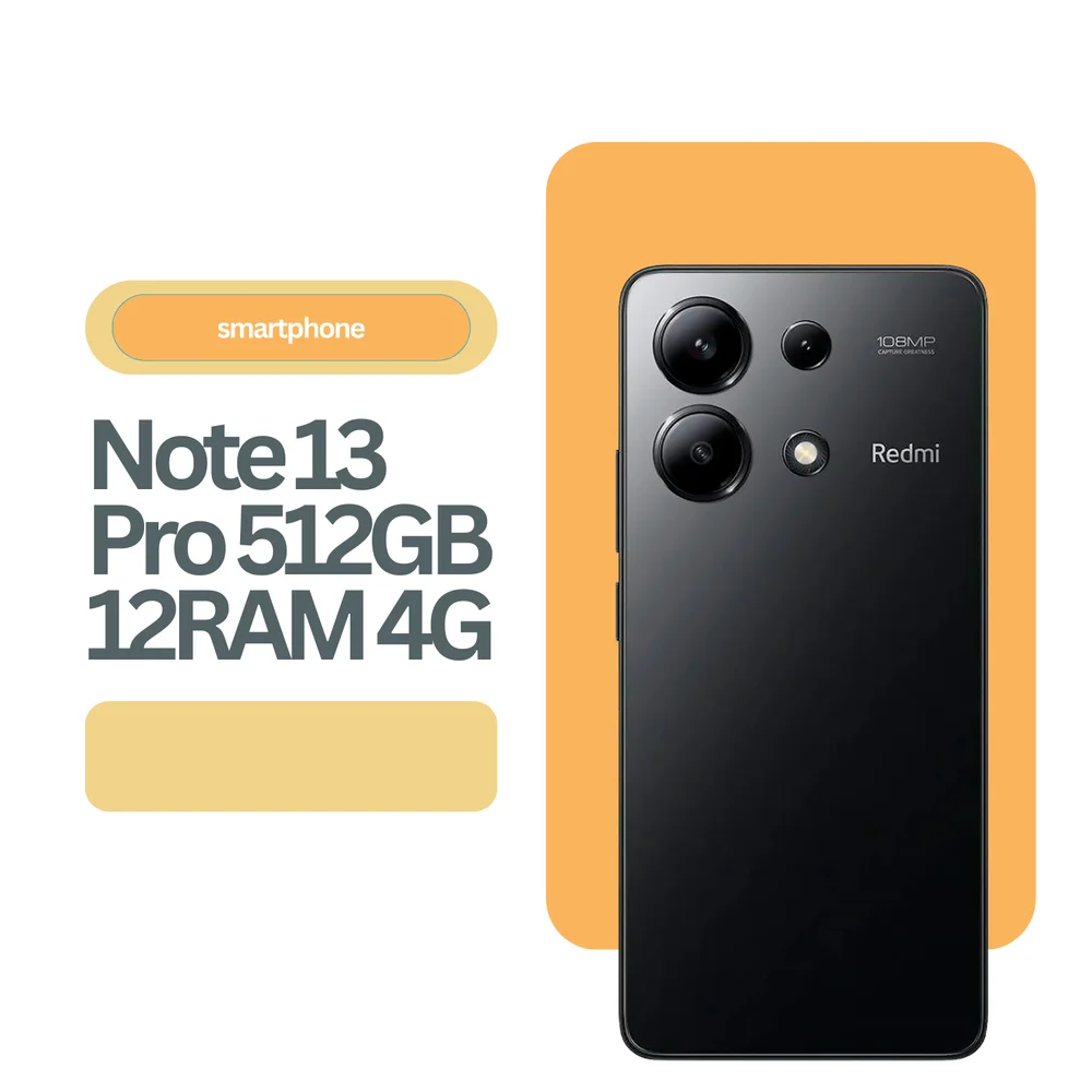 Smartphone Xiaomi Redmi Note 13 Pro, 512GB, 12GB RAM, Preto Smartphone Xiaomi Redmi Note 13 Pro, 512GB, 12GB RAM, Preto